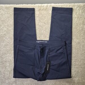 Western Rise Evolution Pant Men 36/32 Blue Slim Performance Stretch Golf Chino